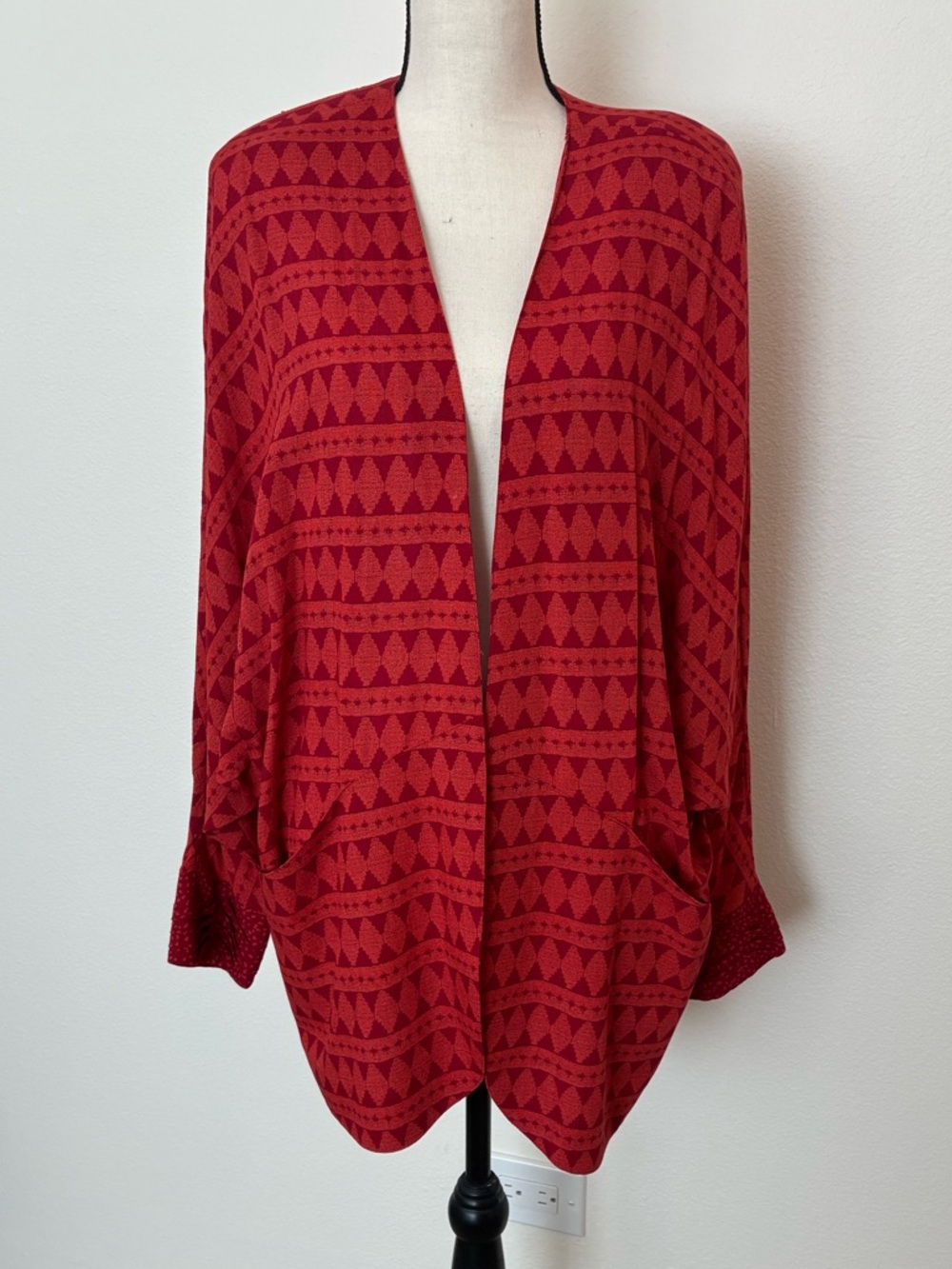 Vintage 80s Marsha Brander for Componix Open Front Blazer or Kimono